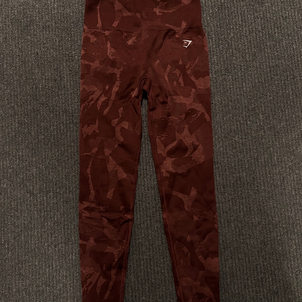 Gymshark Adapt Seamless Camo - Cherry Brown (S)